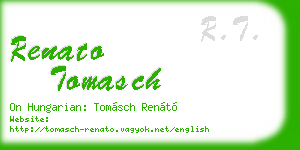 renato tomasch business card